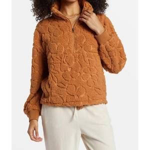 NEW BILLABONG time off - half zip fleece in sandalwood